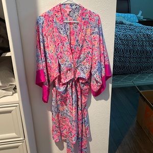 Lilly P medium length kimono dress in XL